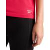 imageReebok Womens Weightless Short Sleeve Mesh Crewneck TShirt Standard Fit Stretch Poly FabricLove Potion