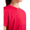 imageReebok Womens Weightless Short Sleeve Mesh Crewneck TShirt Standard Fit Stretch Poly FabricLove Potion