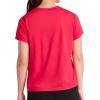imageReebok Womens Weightless Short Sleeve Mesh Crewneck TShirt Standard Fit Stretch Poly FabricLove Potion