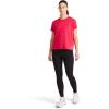imageReebok Womens Weightless Short Sleeve Mesh Crewneck TShirt Standard Fit Stretch Poly FabricLove Potion