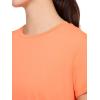 imageReebok Womens Weightless Short Sleeve Mesh Crewneck TShirt Standard Fit Stretch Poly FabricPersimmon