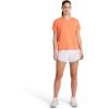 imageReebok Womens Weightless Short Sleeve Mesh Crewneck TShirt Standard Fit Stretch Poly FabricPersimmon