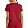 imageReebok Womens Weightless Short Sleeve Mesh Crewneck TShirt Standard Fit Stretch Poly FabricRetro Red
