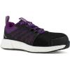 imageReebok Womens Fusion Flexweave Work Safety Toe Athletic Work ShoeBlack and Purple