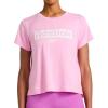 imageReebok Womens Knockout Graphic Crewneck TShirtLilac Chiffon
