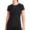 imageReebok Womens Ruched Short Sleeve Crewneck TShirtBlack