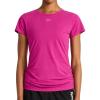 imageReebok Womens Ruched Short Sleeve Crewneck TShirtWild Aster