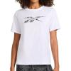 imageReebok Womens Snake Graphic Crewneck TShirt Relaxed Fit Lightweight 100 Cotton Jersey FabricWhite