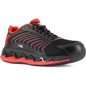 imageReebok Mens Work Zig Elusion Heritage SneakersBlackred