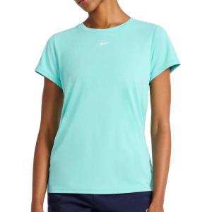 imageReebok Womens Id Performance Tech Crewneck TShirt Relaxed FitAi Aqua