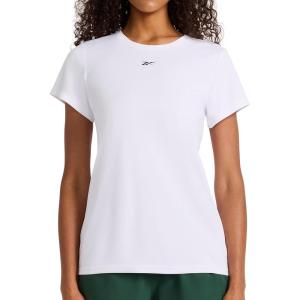 imageReebok Womens Id Performance Tech Crewneck TShirt Relaxed FitWhite