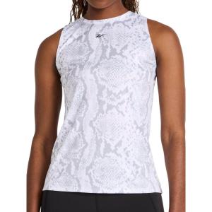 imageReebok Womens Id Performance Tech Snake Crewneck Tank Top Relaxed FitWhite