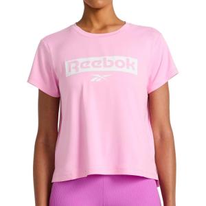 imageReebok Womens Knockout Graphic Crewneck TShirtLilac Chiffon