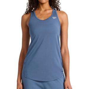 imageReebok Womens Stretch Mesh Scoop Neck SingletVector Shadow