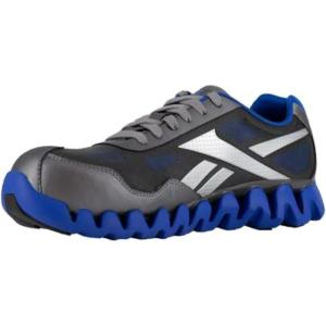 imageReebok Work Mens Zig Pulse Work EH Comp Toe Athletic Work ShoeGreyBlue
