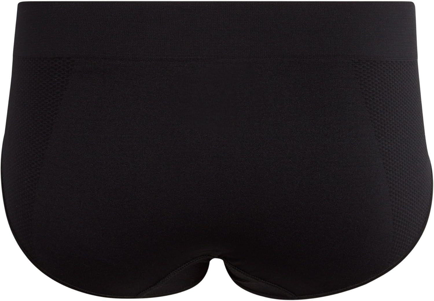 imageReebok Hipster Panties for Women  10 Pack Stretch Performance Seamless Underwear with Relaxed Tagless Waist Sizes SXLAll Black