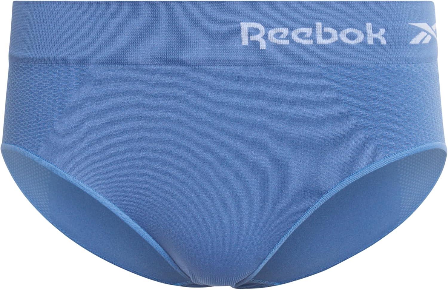 imageReebok Hipster Panties for Women  10 Pack Stretch Performance Seamless Underwear with Relaxed Tagless Waist Sizes SXLBlack SpacedyeBlueToadstoolSharkskinWhite