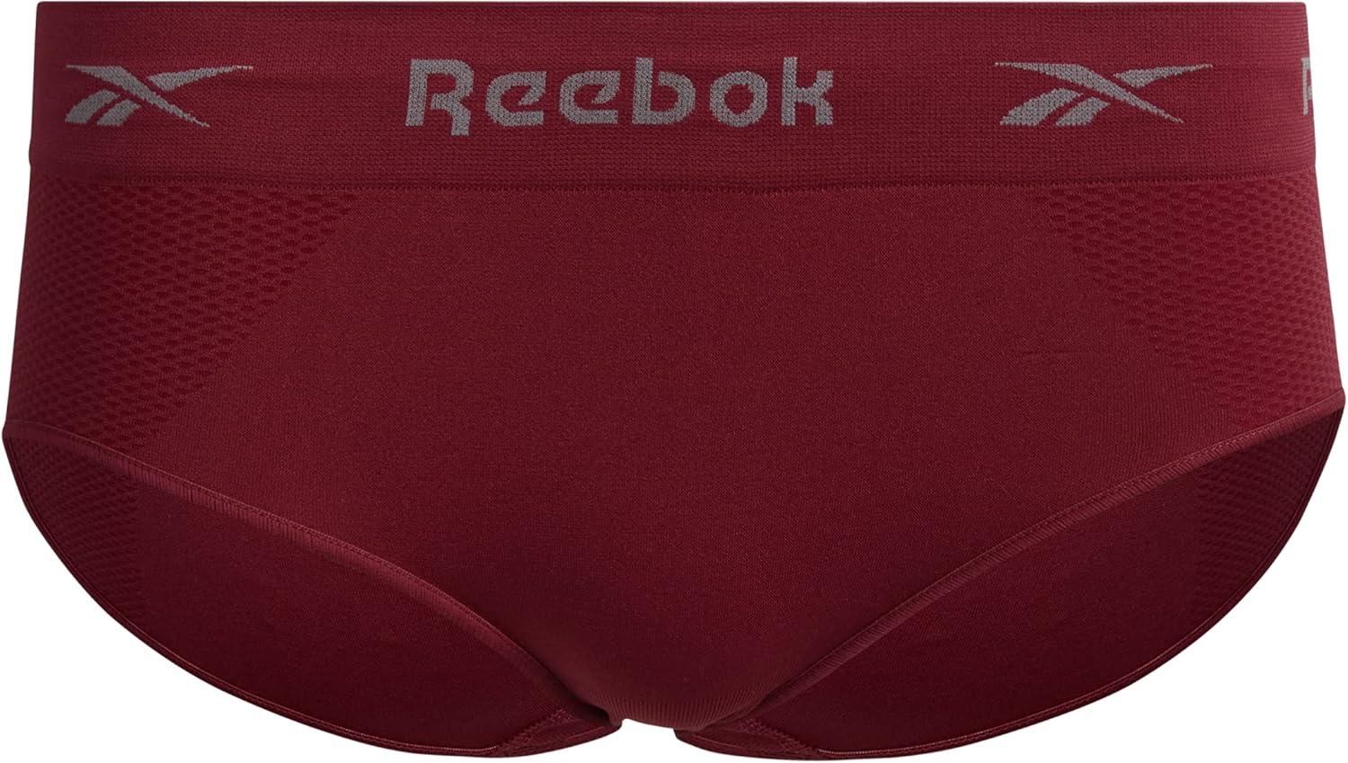 imageReebok Hipster Panties for Women  10 Pack Stretch Performance Seamless Underwear with Relaxed Tagless Waist Sizes SXLBlackBlack SpacedyeBurgundyHeather GreyRose Pink