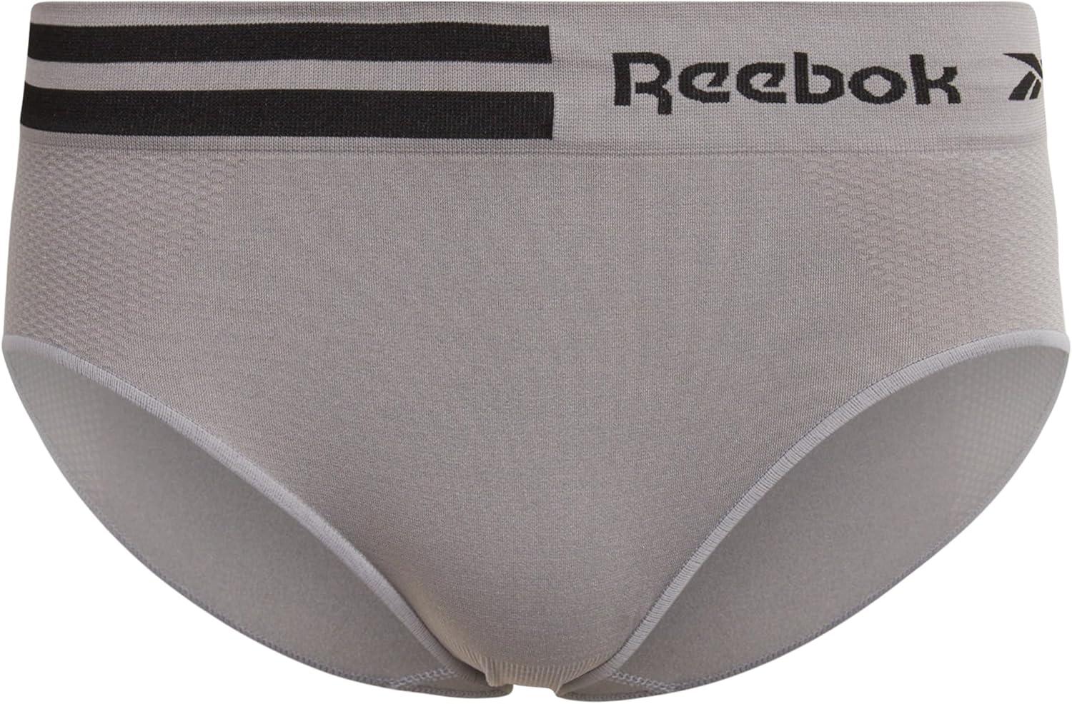 imageReebok Hipster Panties for Women  10 Pack Stretch Performance Seamless Underwear with Relaxed Tagless Waist Sizes SXLBlackBlueToadstoolSharkskinLotus