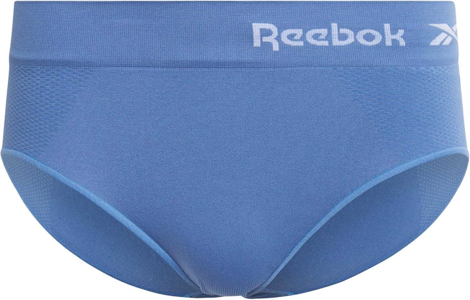 imageReebok Hipster Panties for Women  10 Pack Stretch Performance Seamless Underwear with Relaxed Tagless Waist Sizes SXLBlackBlueToadstoolSharkskinLotus