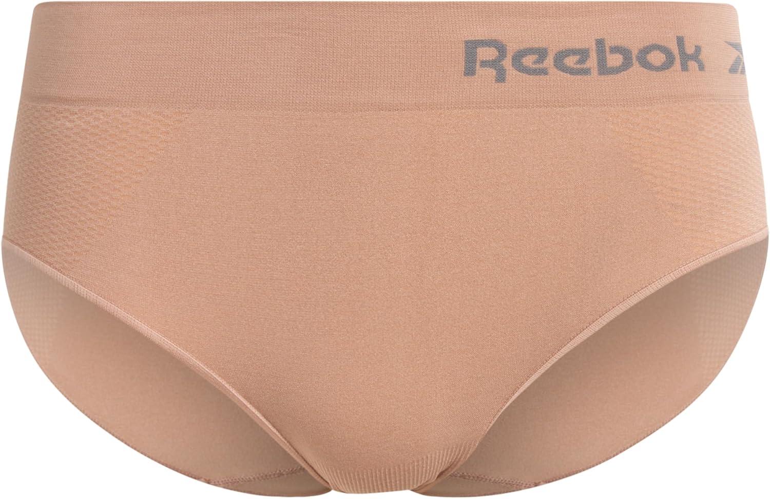 imageReebok Hipster Panties for Women  10 Pack Stretch Performance Seamless Underwear with Relaxed Tagless Waist Sizes SXLBlackened PearlRose DustWarm TaupeFoxgloveBlack