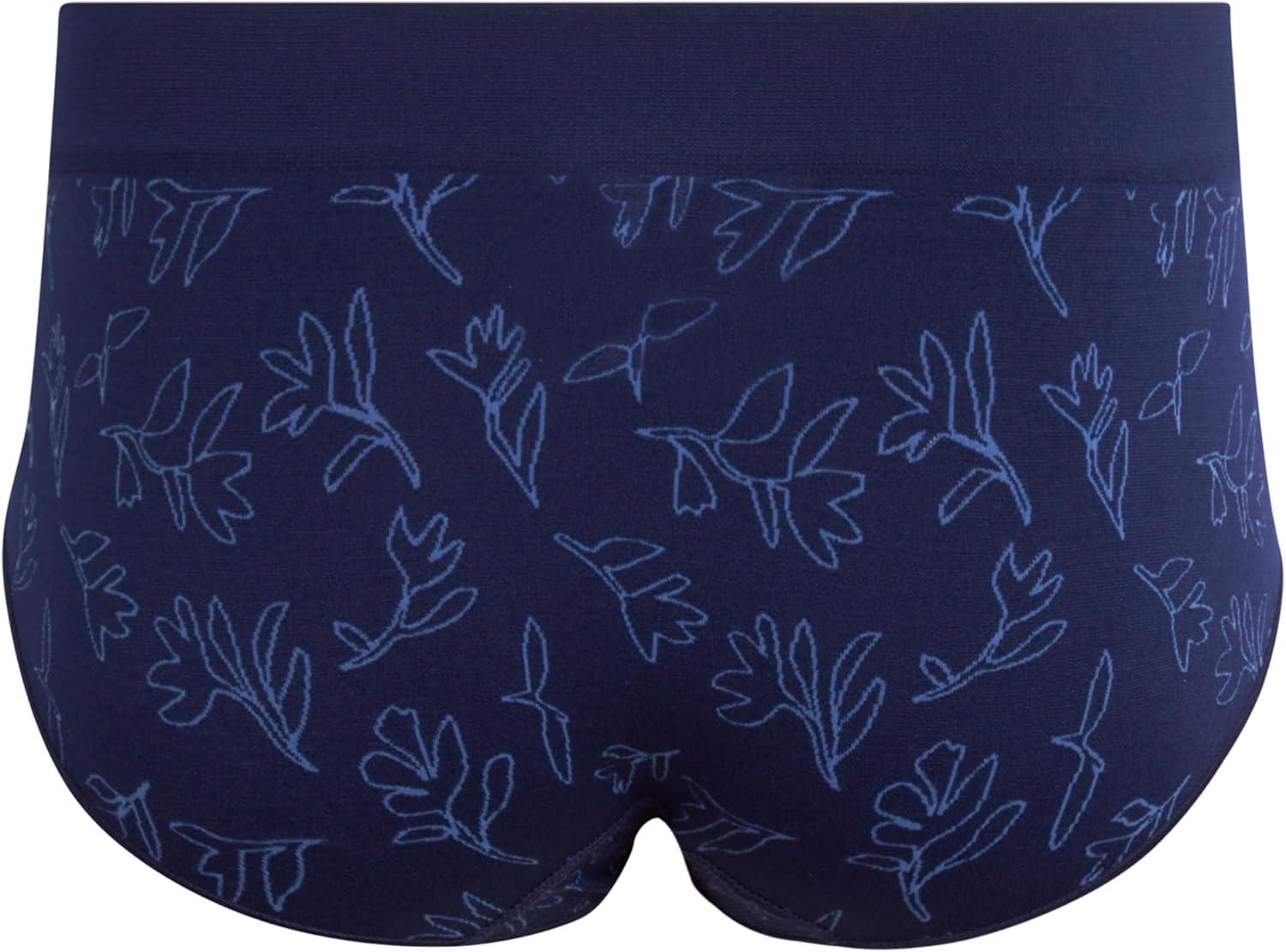 imageReebok Hipster Panties for Women  10 Pack Stretch Performance Seamless Underwear with Relaxed Tagless Waist Sizes SXLEvening BlueBlue LotusSharkskin Jacquard