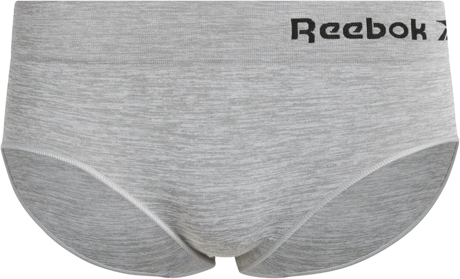 imageReebok Hipster Panties for Women  10 Pack Stretch Performance Seamless Underwear with Relaxed Tagless Waist Sizes SXLGreyPinkBlack