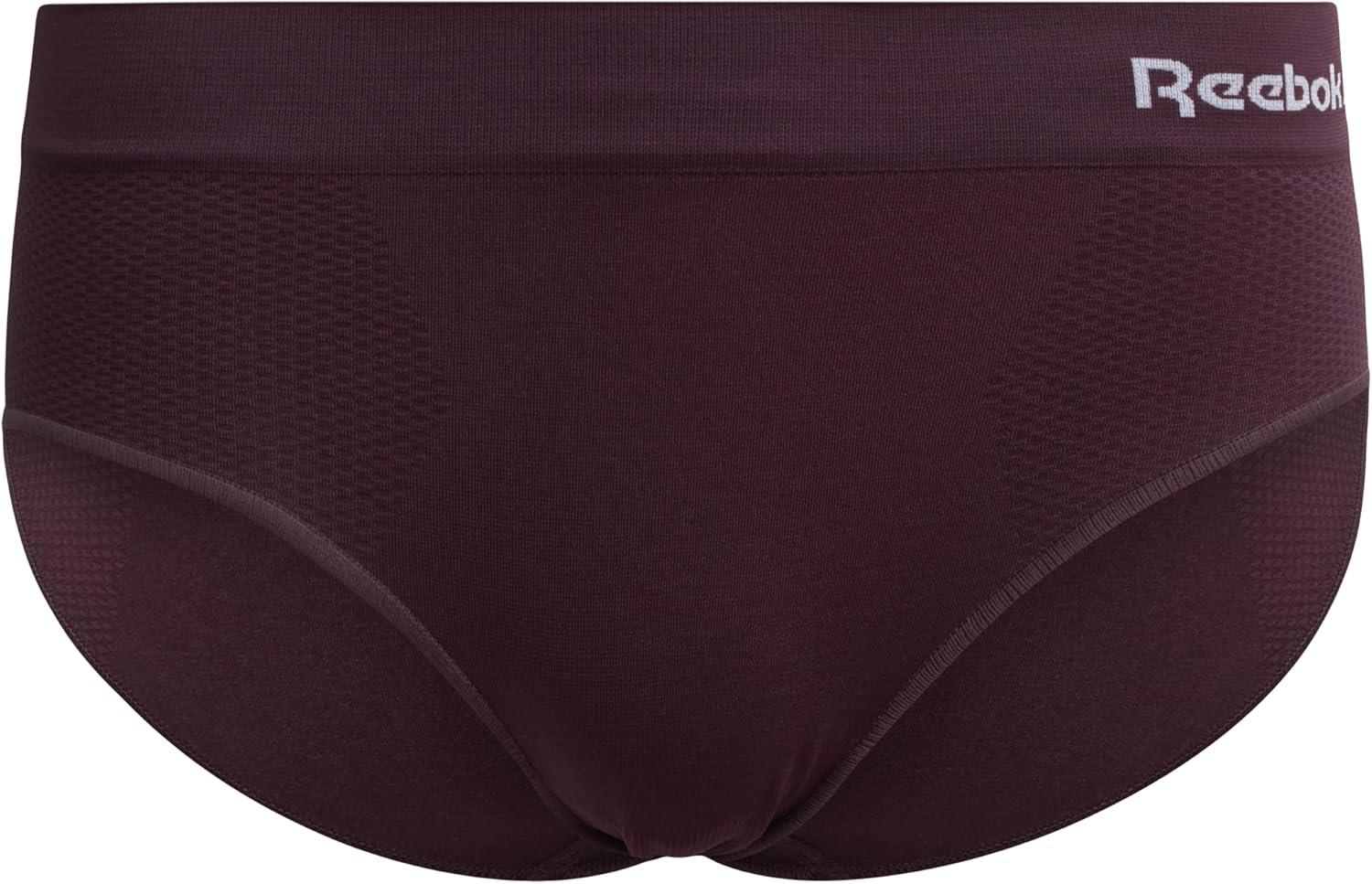 imageReebok Hipster Panties for Women  10 Pack Stretch Performance Seamless Underwear with Relaxed Tagless Waist Sizes SXLHeather GreyPink LadySharkskinRaspberryPlum