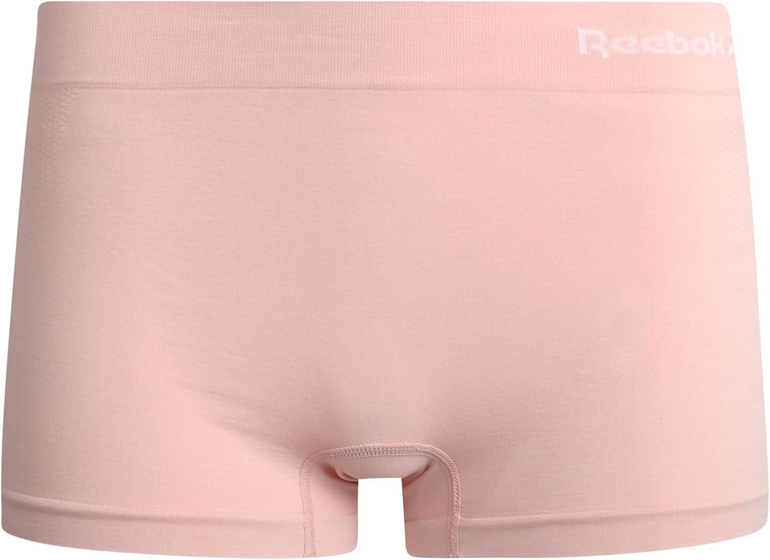 imageReebok Womens Boyshorts Underwear  10 Pack Stretch Performance Seamless Underwear for Women 4 Inseam Tagless WaistbandBlackened PearlLotusFoxgloveSharkskinBlack