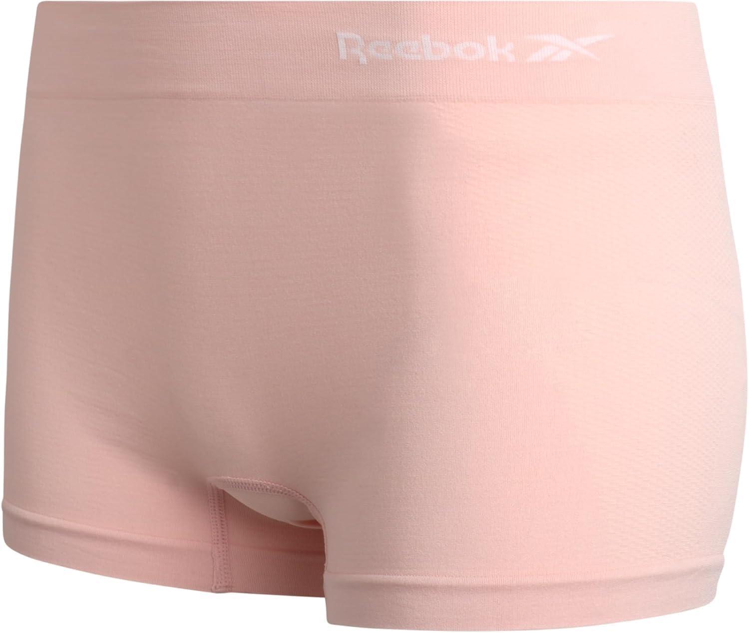 imageReebok Womens Boyshorts Underwear  10 Pack Stretch Performance Seamless Underwear for Women 4 Inseam Tagless WaistbandBlackened PearlLotusFoxgloveSharkskinBlack