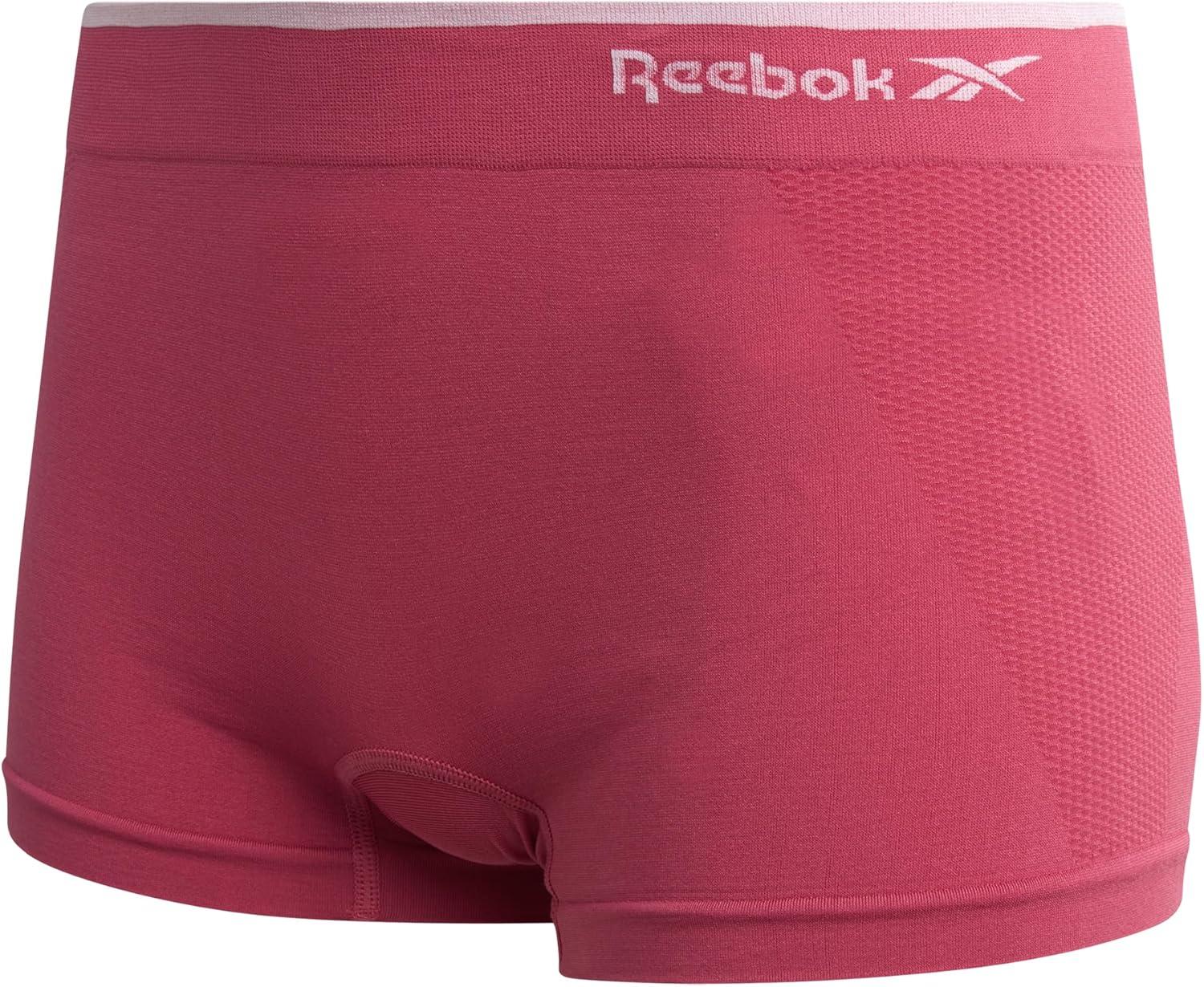 imageReebok Womens Boyshorts Underwear  10 Pack Stretch Performance Seamless Underwear for Women 4 Inseam Tagless WaistbandFoxgloveLotusFigDenimBlackened Pearl