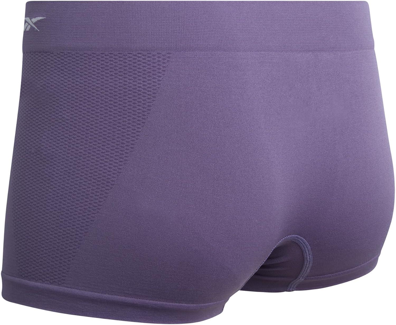 imageReebok Womens Boyshorts Underwear  10 Pack Stretch Performance Seamless Underwear for Women 4 Inseam Tagless WaistbandWhite StripeCadetSharkskinBlackened PearlBlack