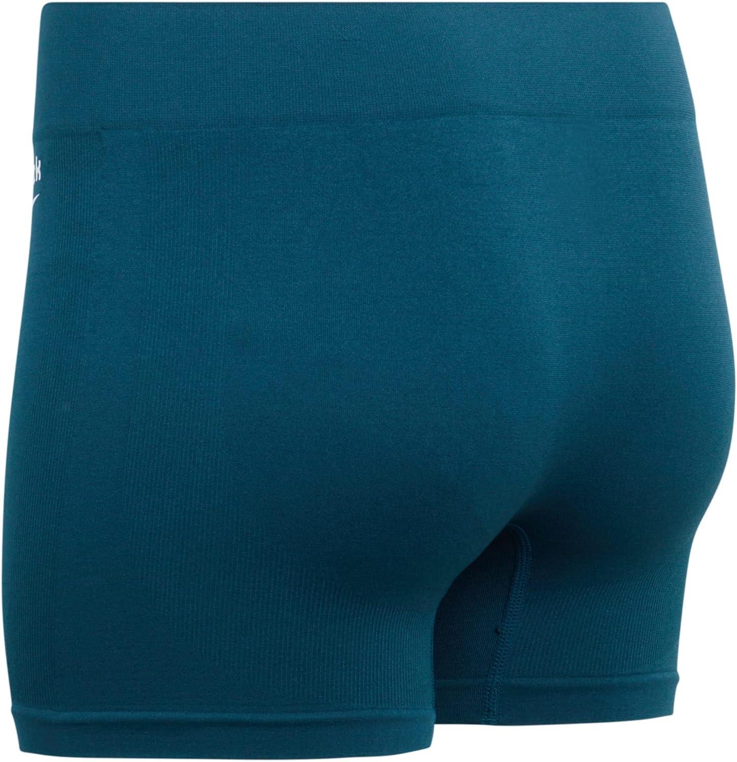 imageReebok Womens Boyshorts Underwear  8 Pack Stretch Performance Seamless Underwear for Women 4 Inseam with Tagless WaistbandDeep TealBlack Seamless