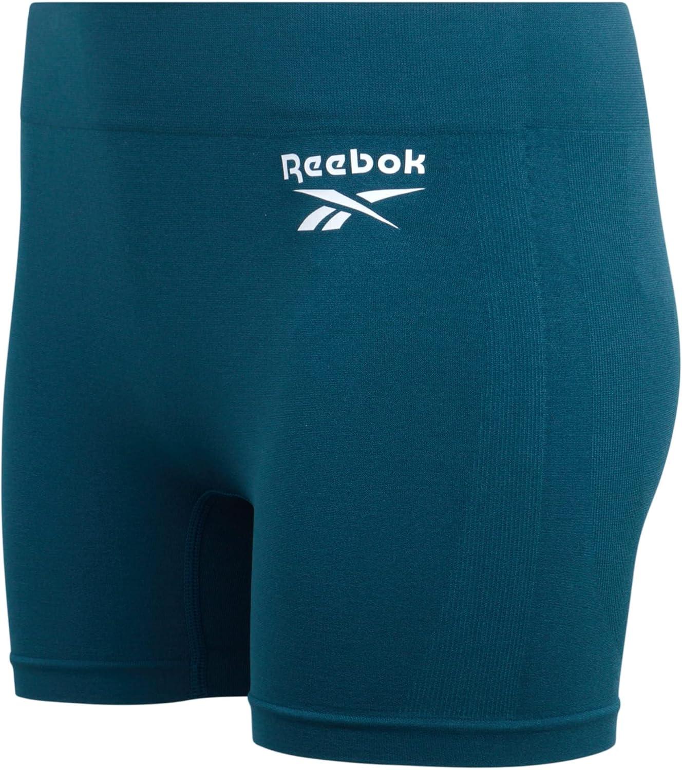 imageReebok Womens Boyshorts Underwear  8 Pack Stretch Performance Seamless Underwear for Women 4 Inseam with Tagless WaistbandDeep TealBlack Seamless