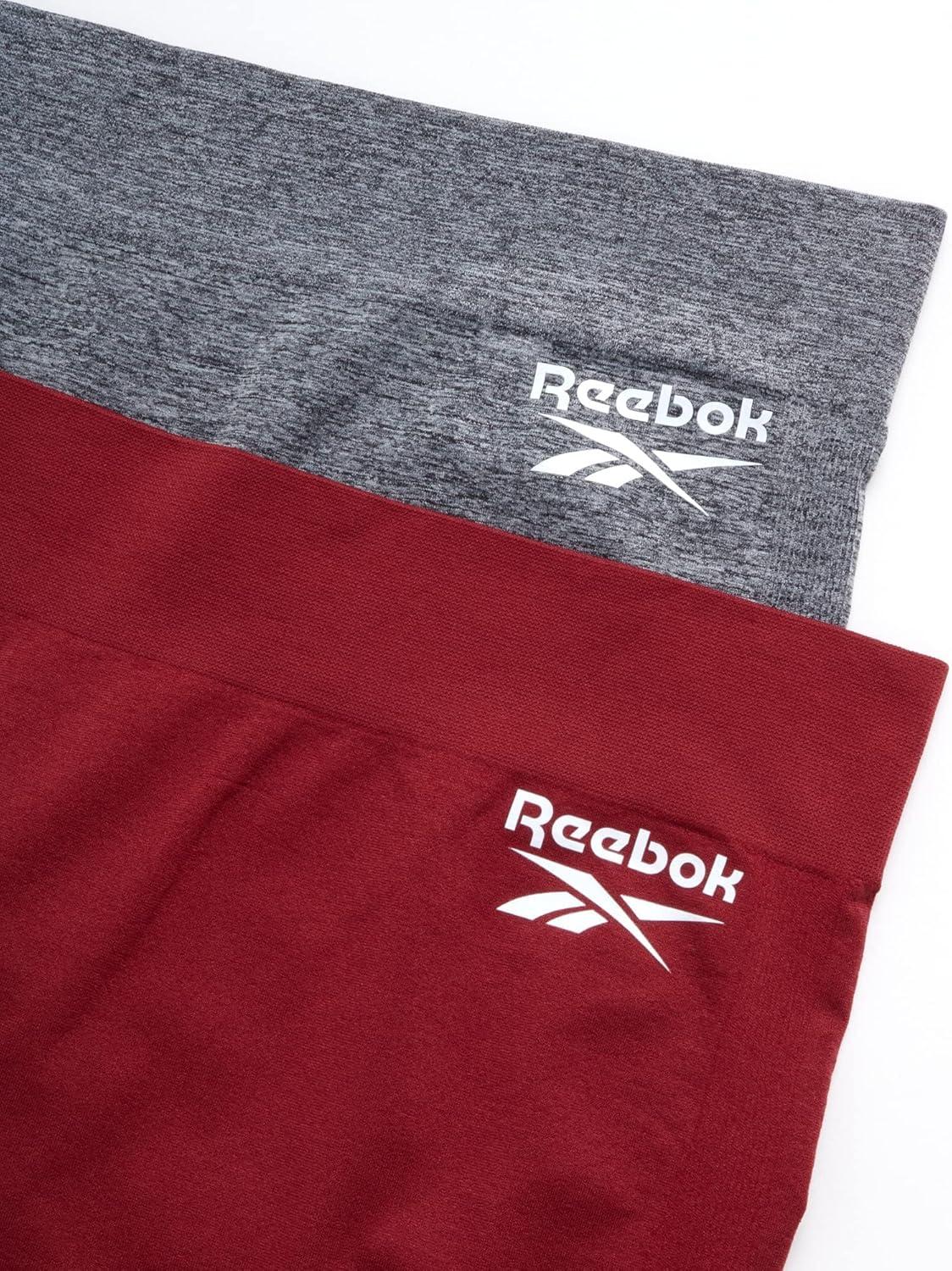 imageReebok Womens Boyshorts Underwear  8 Pack Stretch Performance Seamless Underwear for Women 4 Inseam with Tagless WaistbandLight Grey MelangeDusty Rose Seamless