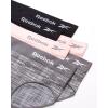 imageReebok Hipster Panties for Women  6 Pack Stretch Performance Seamless Underwear with Relaxed Tagless Waist SXLSharkskin JacquardLotusBlack