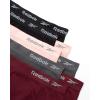 imageReebok Womens Briefs  8 Pack Soft Stretch Ribbed Knit High Waisted Brief Panties Seamless Underwear for WomenWineBlackened PearlLotusBlack
