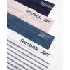 imageReebok Womens Briefs Underwear  8 Pack Stretch Performance Seamless Panties for Women Boy Shorts Underwear PackBluePurpleWhite Stripe