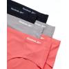 imageReebok Womens Hipster Underwear  6 Pack Soft Stretch Performance No Show Briefs Hipster Panties Seamless Underwear for WomenBlackSharkskinCoral Paradise