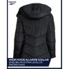 imageReebok Womens Puffer Jacket  Heavyweight Puffer Coat with Faux Fur Trim Hood  Outerwear Down Winter Jackets for WomenClassic Black