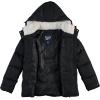 imageReebok Womens Puffer Jacket  Heavyweight Puffer Coat with Faux Fur Trim Hood  Outerwear Down Winter Jackets for WomenClassic Black
