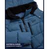 imageReebok Womens Puffer Jacket  Heavyweight Puffer Coat with Faux Fur Trim Hood  Outerwear Down Winter Jackets for WomenDusty Blue