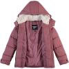 imageReebok Womens Puffer Jacket  Heavyweight Puffer Coat with Faux Fur Trim Hood  Outerwear Down Winter Jackets for WomenDusty Rose