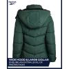 imageReebok Womens Puffer Jacket  Heavyweight Puffer Coat with Faux Fur Trim Hood  Outerwear Down Winter Jackets for WomenThyme