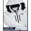 imageReebok Womens Puffer Jacket  Heavyweight Puffer Coat with Faux Fur Trim Hood  Outerwear Down Winter Jackets for WomenWinter White
