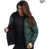 imageReebok Womens Puffer Jacket  Heavyweight Quilted Parka Winter Coat  Fully Faux Fur Lined Ski Jacket for WomenHunter Green