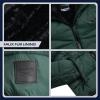 imageReebok Womens Puffer Jacket  Heavyweight Quilted Parka Winter Coat  Fully Faux Fur Lined Ski Jacket for WomenHunter Green