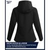 imageReebok Womens Softshell Jacket  Super Soft Woven Wind Resistant Womens Fleece Jacket for Golf Running Gym Workout HikingBlack Ink