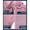 imageReebok Womens Softshell Jacket  Super Soft Woven Wind Resistant Womens Fleece Jacket for Golf Running Gym Workout HikingOrchid Pink