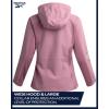 imageReebok Womens Softshell Jacket  Super Soft Woven Wind Resistant Womens Fleece Jacket for Golf Running Gym Workout HikingOrchid Pink